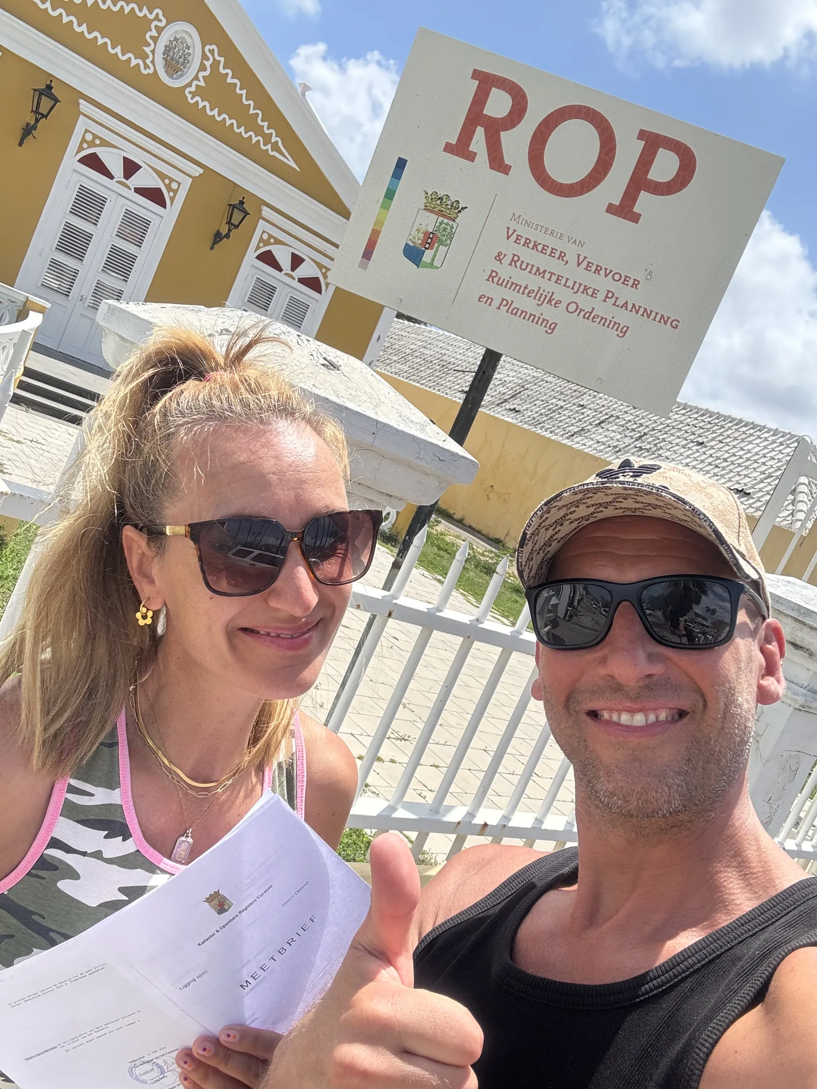 Building permit received at the ROP office